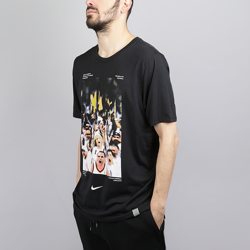 мужская черная футболка Nike Russell Westbrook Dry 924623-010 - цена, описание, фото 3